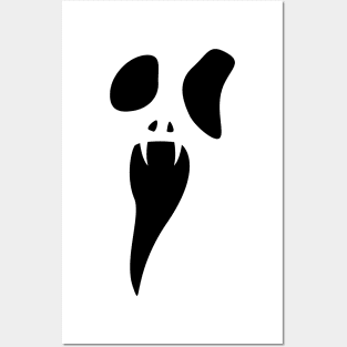 scary face Posters and Art